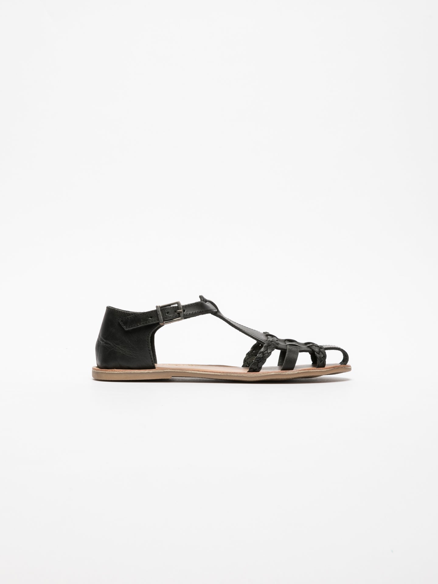 Foreva Black Flat Sandals